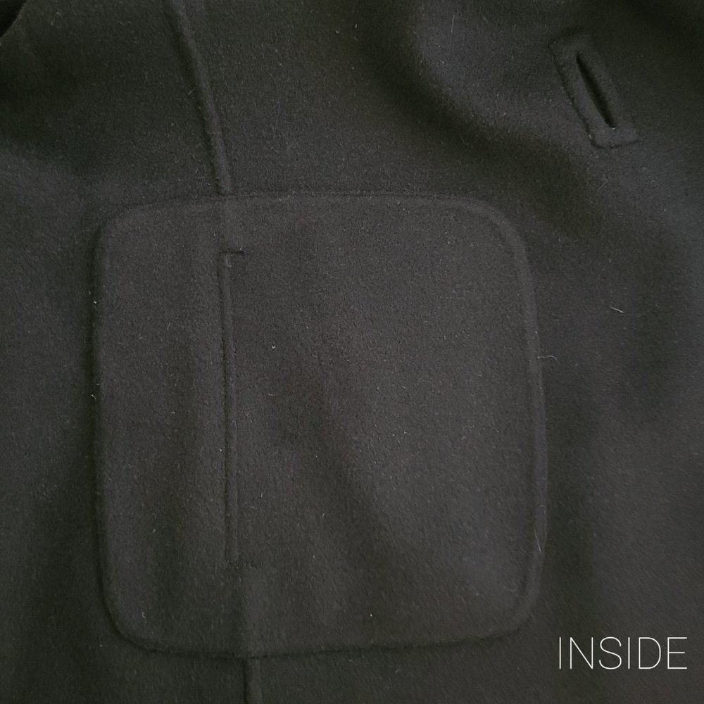 100% Cashmere Coat Saks 5th Ave Black - Size Medium - Picture 9 of 16